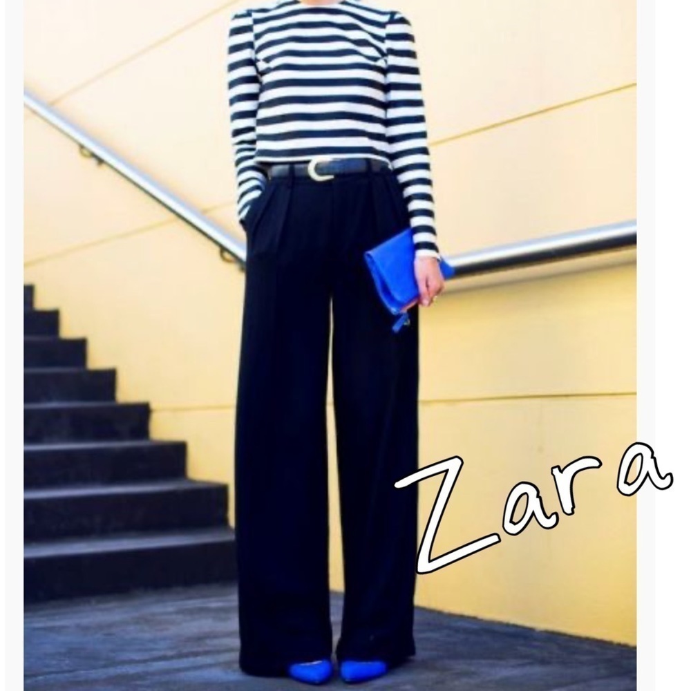 💙Zara Blue Suede Stiletto Heels Sz 37 US 7 Pointed Toe